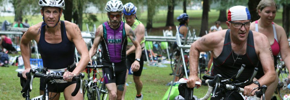 Luray Triathlon transition Luray Triathlon transition