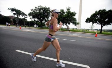 Krista Schultz racing in Washington, DC