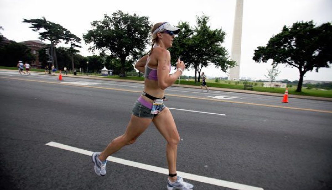 Krista Schultz racing in Washington, DC