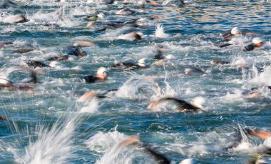 ironman triathlon swim start