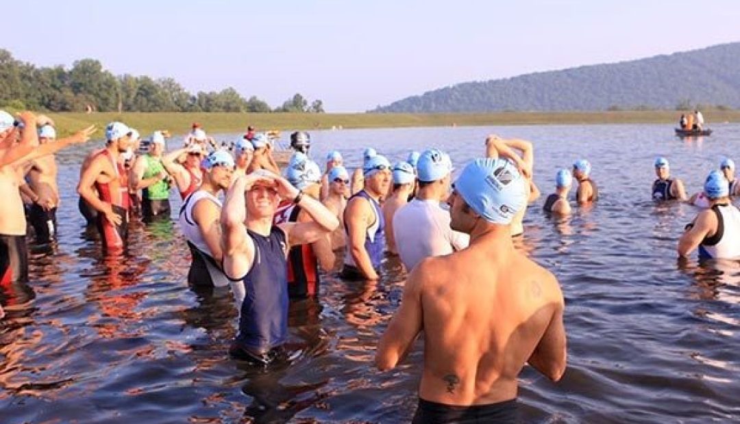 Luray Triathlon swim start 2009