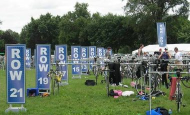 triathlon transition area