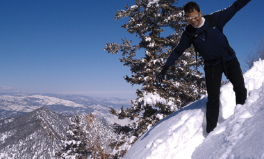 david glover running in snow