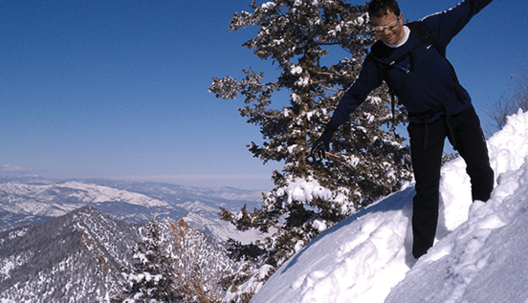 david glover running in snow